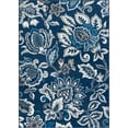 thumbnail image 1 of Tayse Madison Area Rug MDN4207 Traditional Dark Blue Bulbs Petals 3' 11'' x 5'3'' Rectangle, 1 of 2