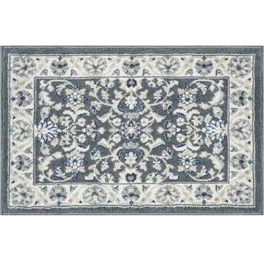 Tayse Madison Area Rug MDN4609 Traditional Gray Scrolls Bulbs 2' x 3' Rectangle