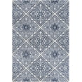 thumbnail image 1 of Tayse Madison Area Rug MDN4817 Traditional Cream Diagonal Blocks 5' 3" x 5' 3" Round, 1 of 2