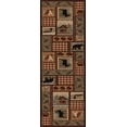 thumbnail image 1 of Tayse Nature Area Rug 6548 Lodge Multi Bears Moose 2' 7" x 7' 3" Rectangle, 1 of 3