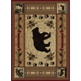thumbnail image 1 of Tayse Nature Area Rug 6550 Lodge Red Bears Sailing 3' 11'' x 5'3'' Rectangle, 1 of 3