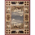 thumbnail image 1 of Tayse Nature Area Rug 6700 Lodge Red Bears Paws 8' 9" x 12' 3" Rectangle, 1 of 1