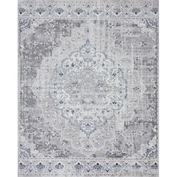 Tayse Nexus Area Rug NEX1300 Traditional Gray Faded Shaded 8' 9" x 12' 2" Rectangle