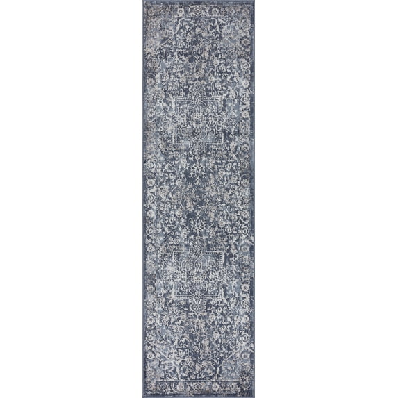 Tayse Nexus Area Rug NEX1701 Traditional Blue Faded Vintage 2' x 2' 11" Rectangle