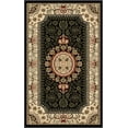 thumbnail image 1 of Tayse Sensation Area Rug 4673 BLACK Traditional Black Medallion Border 2' x 3' Rectangle, 1 of 11