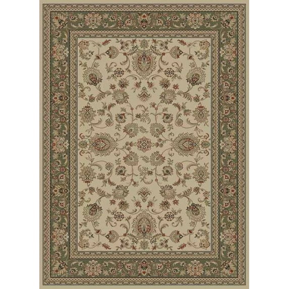 Tayse Sensation Area Rug 4722 Ivory Scrolls Border 7' 10" x 10' 3" Rectangle