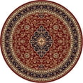 thumbnail image 1 of Tayse Sensation Area Rug 4780 RED Traditional Red Medallion Leaves 5' 3" x 5' 3" Round, 1 of 11