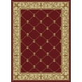 thumbnail image 1 of Tayse Sensation Area Rug 4880 Traditional Red Lines Flur De Lis 2' x 3' Rectangle, 1 of 2