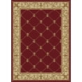thumbnail image 1 of Tayse Sensation Area Rug 4880 Traditional Red Lines Flur De Lis 5' 3" x 7' 3" Rectangle, 1 of 2