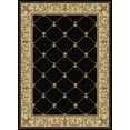 thumbnail image 1 of Tayse Sensation Area Rug 4883 Traditional Black Swirls Lines 5' 3" x 5' 3" Round, 1 of 6
