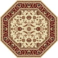 thumbnail image 1 of Tayse Sensation Area Rug 4792 IVORY Traditional Ivory Vines Scrolls 5' 3" x 5' 3" Octagon, 1 of 2