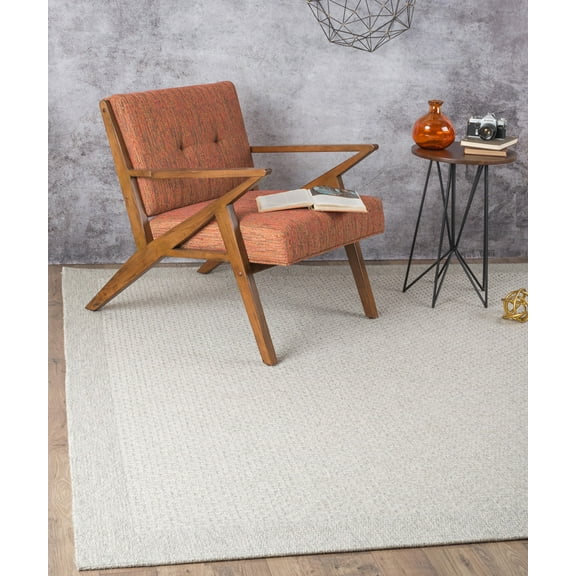 Tayse Serenity Area Rug SRN1009 Modern Gray Banded Lines 5' x 7' 3" Rectangle