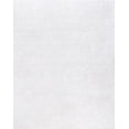 thumbnail image 1 of Tayse Soho Shag Shag Area Rug SOH1300 Transitional White Plush Stark 5' 3" x 7' 3" Rectangle, 1 of 2