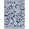 thumbnail image 1 of Tayse Sunset Area Rug SUN1002 Transitional Navy Petals Vines 5' 11" x 8' 10" Rectangle, 1 of 1