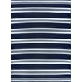 thumbnail image 1 of Tayse Sunset Area Rug SUN1302 Contemporary Navy Rows Bars 5' 11" x 8' 10" Rectangle, 1 of 1