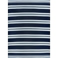 thumbnail image 1 of Tayse Sunset Area Rug SUN1302 Contemporary Navy Rows Bars 8' 10" x 11' 10" Rectangle, 1 of 1