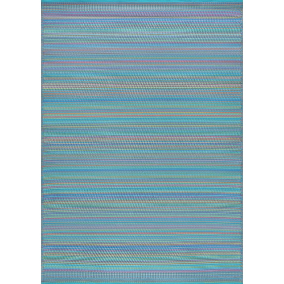 Tayse Sunset Area Rug SUN1406 Contemporary Multi-Color Gradient Bars 7' 10" x 10' 2" Rectangle