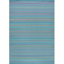 Tayse Sunset Area Rug SUN1406 Contemporary Multi-Color Gradient Bars 8' 10" x 11' 10" Rectangle