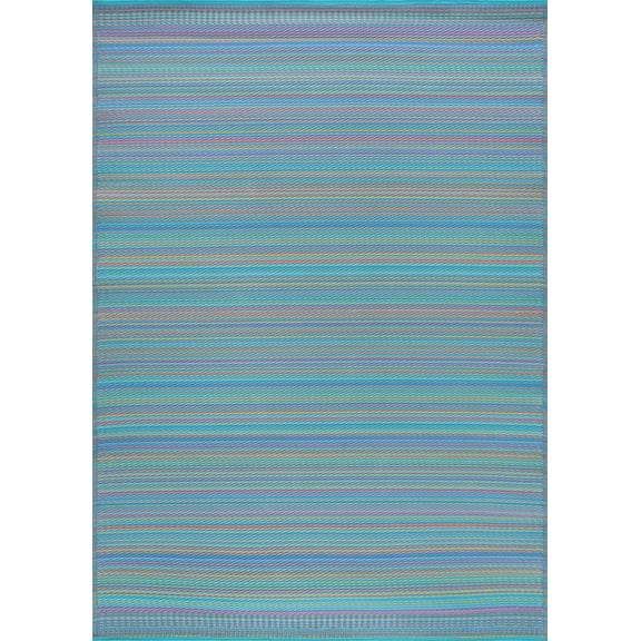 Tayse Sunset Area Rug SUN1406 Contemporary Multi-Color Gradient Bars 8' 10" x 11' 10" Rectangle