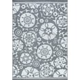 thumbnail image 1 of Tayse Sunset Area Rug SUN1503 Transitional Gray Contrast Rings 5' x 6' 11" Rectangle, 1 of 1