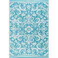 thumbnail image 1 of Tayse Sunset Area Rug SUN1601 Transitional Aqua Blossoms Scrolls 8' 10" x 11' 10" Rectangle, 1 of 1