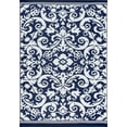 thumbnail image 1 of Tayse Sunset Area Rug SUN1602 Transitional Navy Leaves Bulbs 3' 9" x 5' 11" Rectangle, 1 of 1