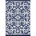 thumbnail image 1 of Tayse Sunset Area Rug SUN1602 Transitional Navy Leaves Bulbs 5' 11" x 8' 10" Rectangle, 1 of 1