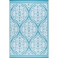 thumbnail image 1 of Tayse Sunset Area Rug SUN1701 Transitional Aqua Scrolls Bulbs 5' 11" x 8' 10" Rectangle, 1 of 1