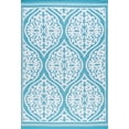 thumbnail image 1 of Tayse Sunset Area Rug SUN1701 Transitional Aqua Scrolls Bulbs 5' x 6' 11" Rectangle, 1 of 1