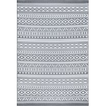 Tayse Sunset Area Rug SUN1803 Contemporary Gray Rows Zig Zag 8' 10" x 11' 10" Rectangle