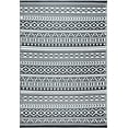 thumbnail image 1 of Tayse Sunset Area Rug SUN1807 Contemporary Black Diamonds Rows 8' 10" x 11' 10" Rectangle, 1 of 1