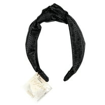 Tayshia by Scunci Knotted Wide Honeycomb Fabric Headband, Black