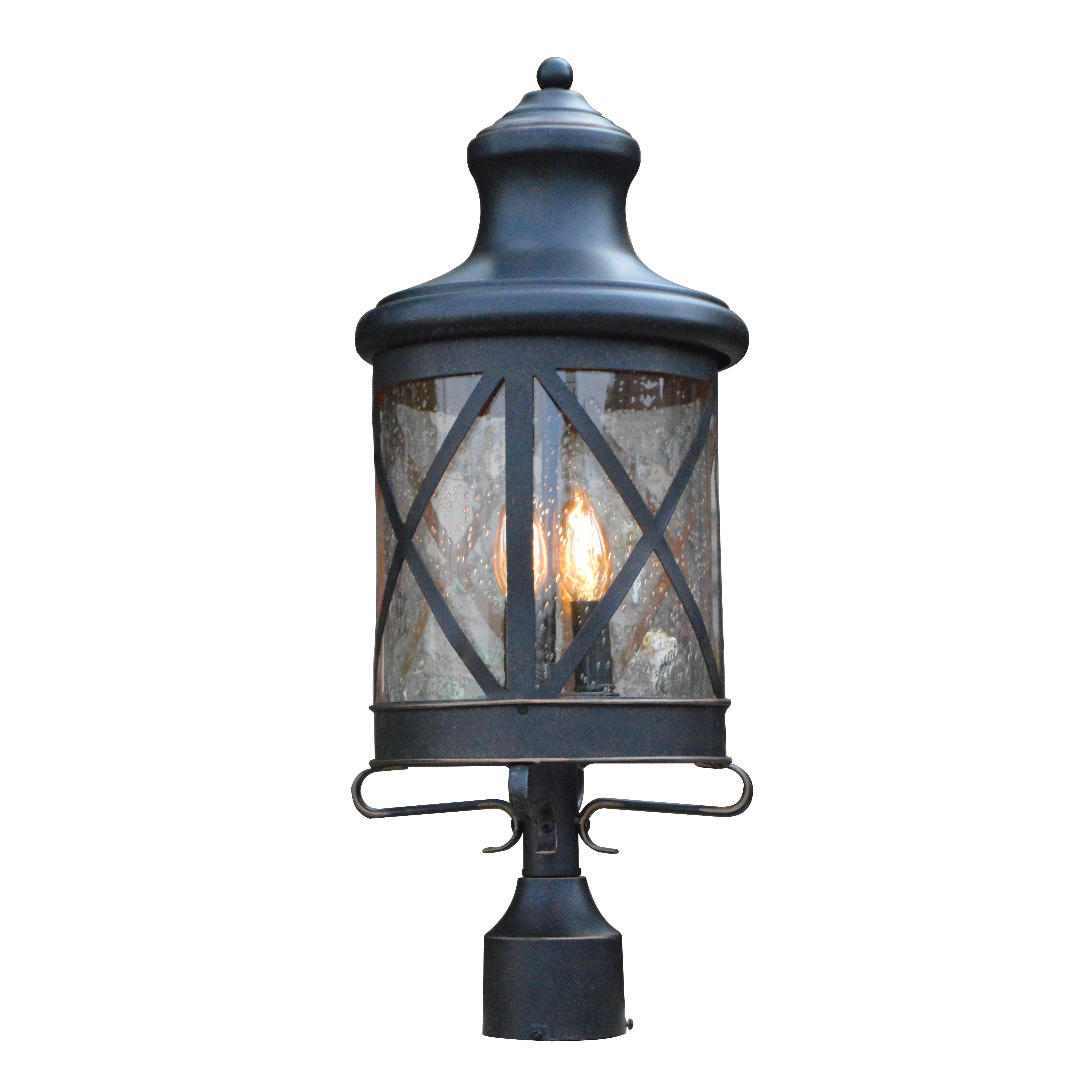 Taysom 3-Light Outdoor Black Post Light Taysom 3-Light Outdoor Black Post Light