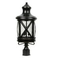 thumbnail image 1 of Taysom 3 Light Post Lighting in Black, 1 of 3