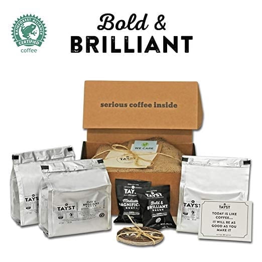 Tayst Dark Roast Coffee Pods | 30 ct. Bold & Brazen | 100% Compostable Keurig K-Cup compatible | Gourmet Coffee in Earth Friendly packaging