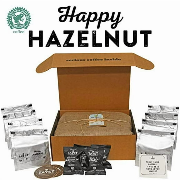 Tayst Hazelnut Coffee Pods | 100 ct. Happy Hazelnut | 100% Compostable Keurig K-Cup compatible | Gourmet Coffee in Earth Friendly packaging