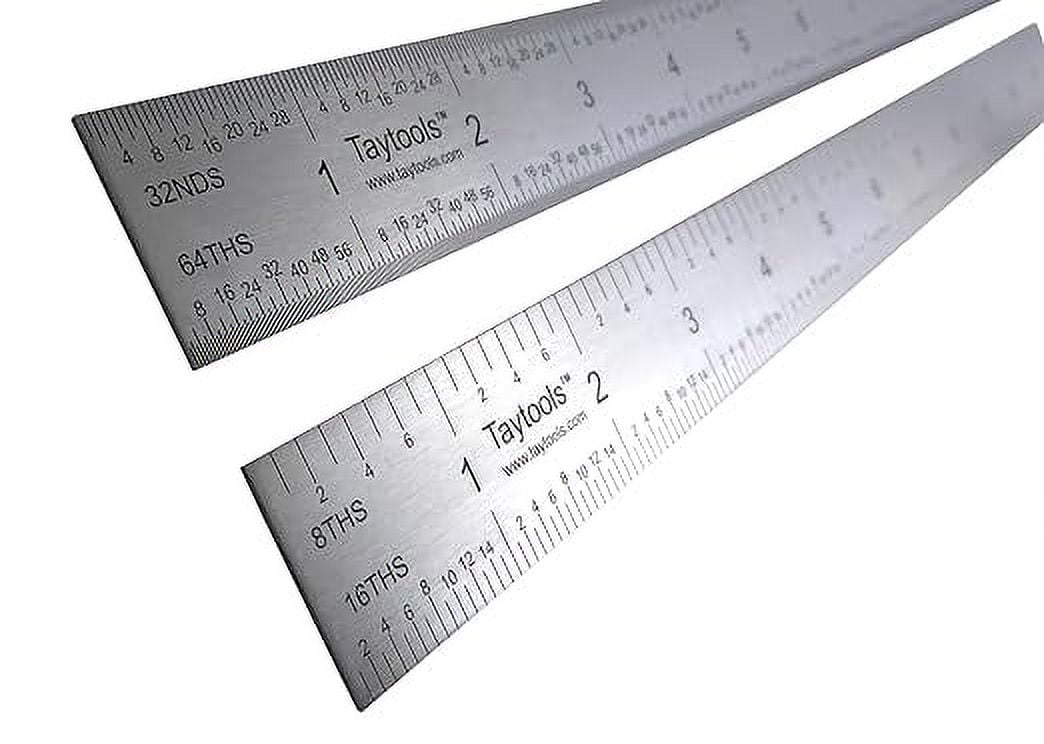 Central Tools 6-Inch Flexible Pocket Ruler - Dual Scale 1mm & 1/64" Measurements