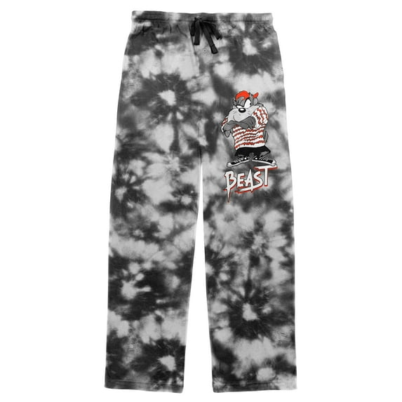 Taz Looney Tunes Made To Order Men's Black Sleep Pajama Pants-XL