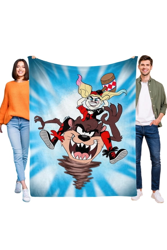 Taz Mania Throw Blanket Gifts for Fans Lover Girls Boys Women Present Hoodie Him Bed 50"x60"