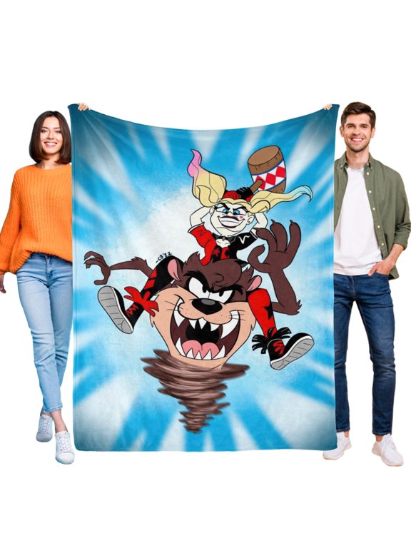 Taz Mania Throw Blanket Gifts for Fans Lover Girls Boys Women Present Hoodie Him Bed 60"x80"