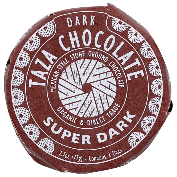 Taza Chocolate Organic Chocolate Disc Super Dark - 2.7 oz Pack of 4