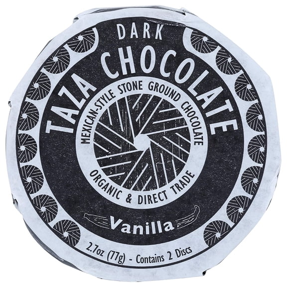 Taza Chocolate Organic Chocolate Disc Vanilla - 2.7 oz Pack of 4