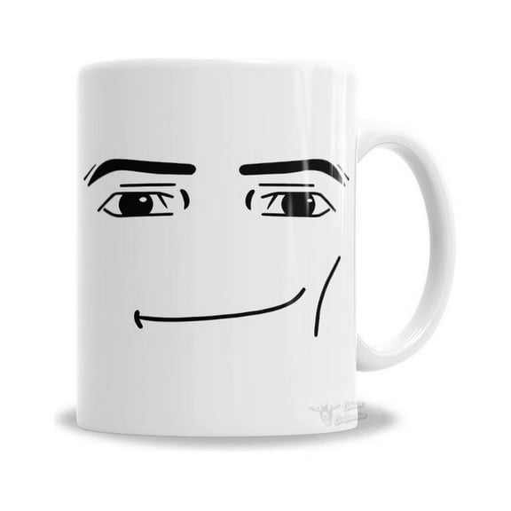 Taza De CeramiC1A R1oblox Man Face Gamer - En C1A1Ja Blanco R1oblox Man Face Gamer