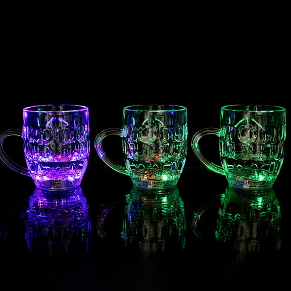 Taza luminosa con sensor de agua para verter, luz frÃa, LED de colores