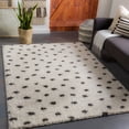 thumbnail image 1 of Taza shag Black 7'10" x 10' Global Rectangle Area Rug, 1 of 6