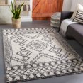 thumbnail image 1 of Taza shag White 5'2" x 7' Global Rectangle Area Rug, 1 of 6