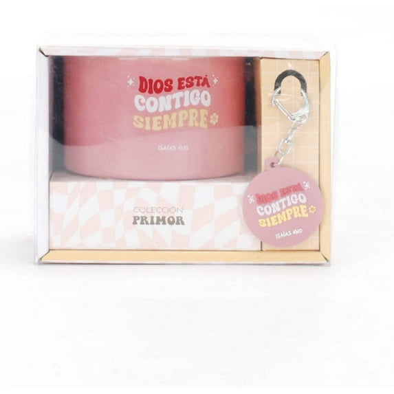 Taza y LLavero Coleccion Primor - Dios Está Contigo Siempre