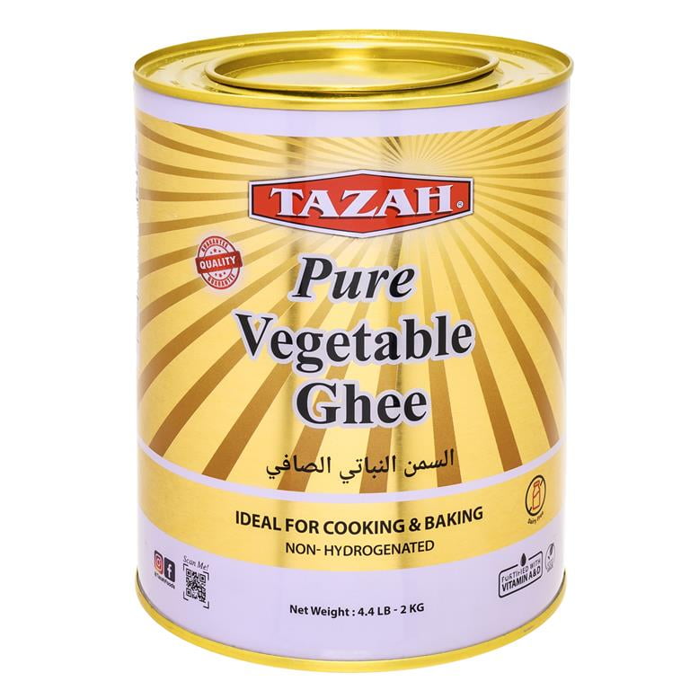 Tazah Pure Vegetable Ghee 2 Kg - Cooking And Baking Fat