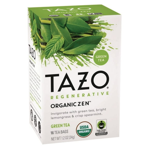 Tazo 10794522003096 1.2 oz. Tea Bags - Organic Zen (96/Carton)