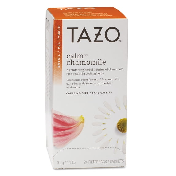 Tazo, Calm Chamomile Herbal Tea, Tea Bags, 24 Ct